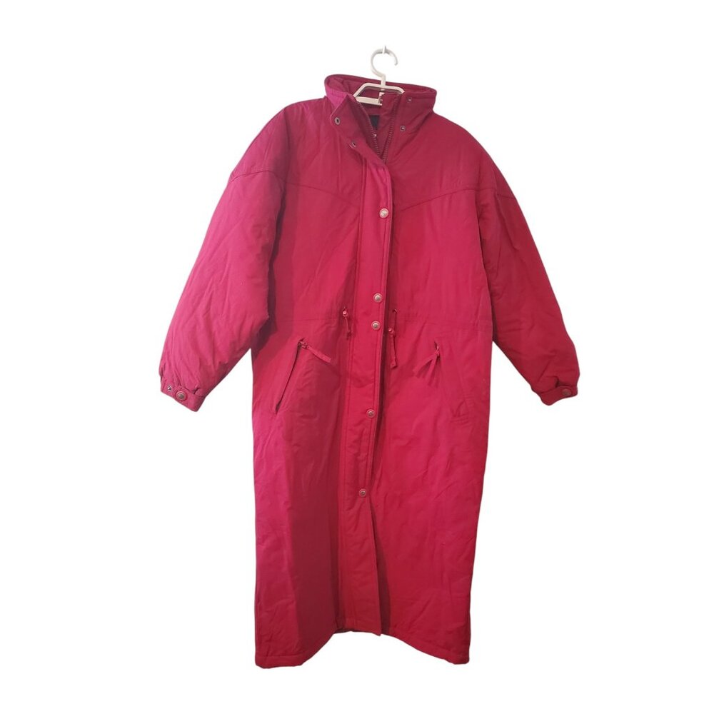 LL Bean coat womens Medium Petite MP long vintage hood thinsulate